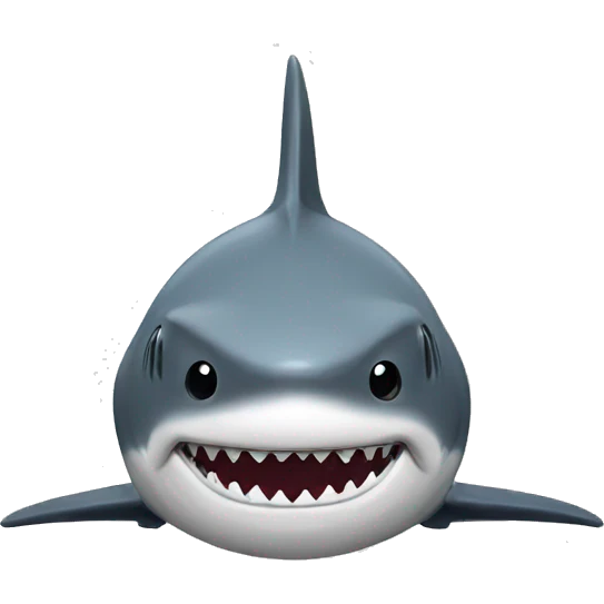 Shark praying emoji