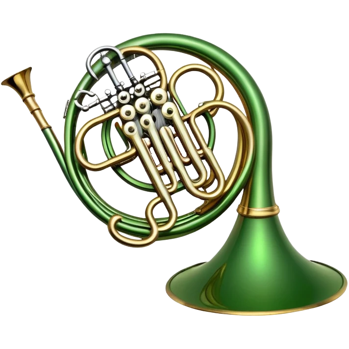 green round horn instrument  emoji