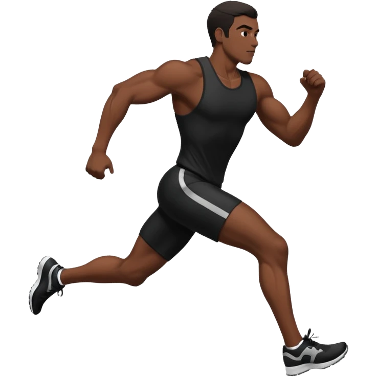 Man running siluet emoji