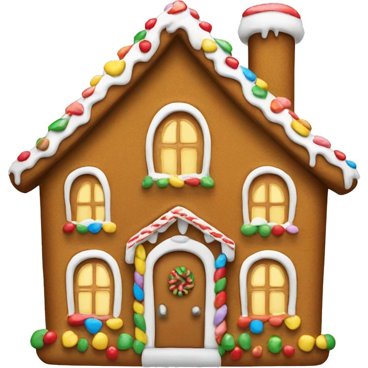 Gingerbread house emoji