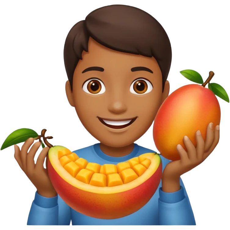 Turkey and a cute happy mango emoji