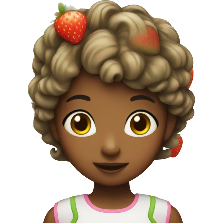 Strawberry girl emoji