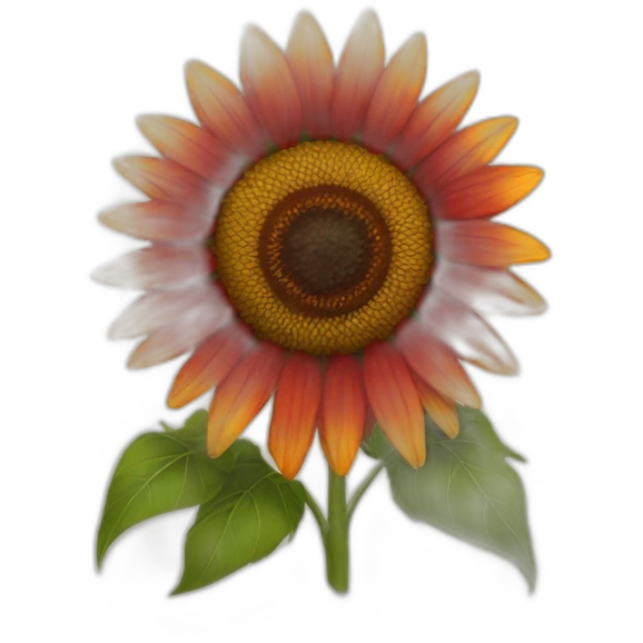 red sunflower emoji