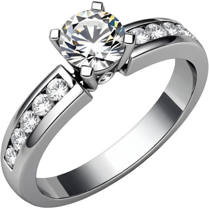 glitter white diamond married ring emoji