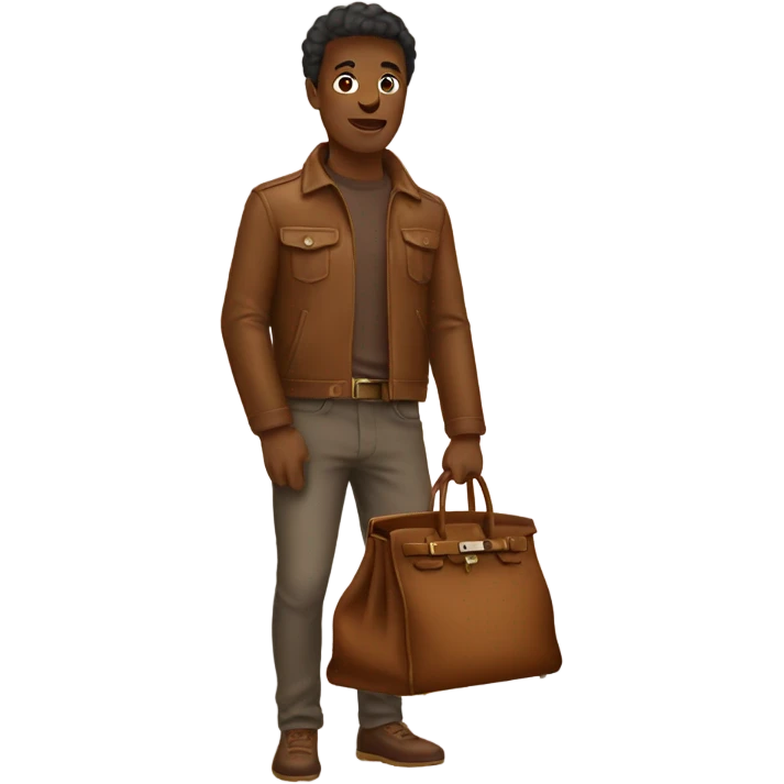 brown birkin emoji