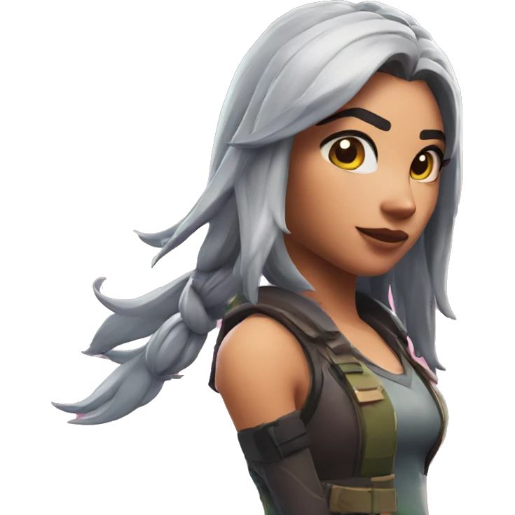 fortnite character girl emoji