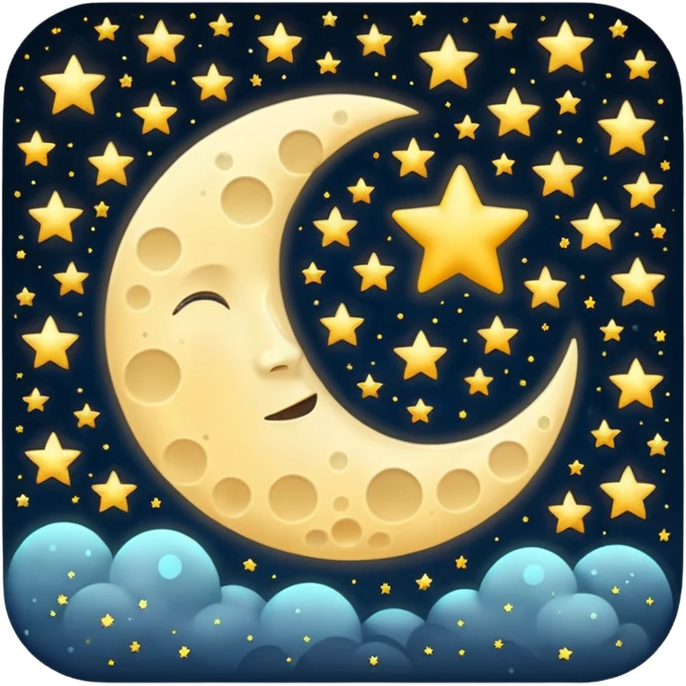 moon and stars emoji