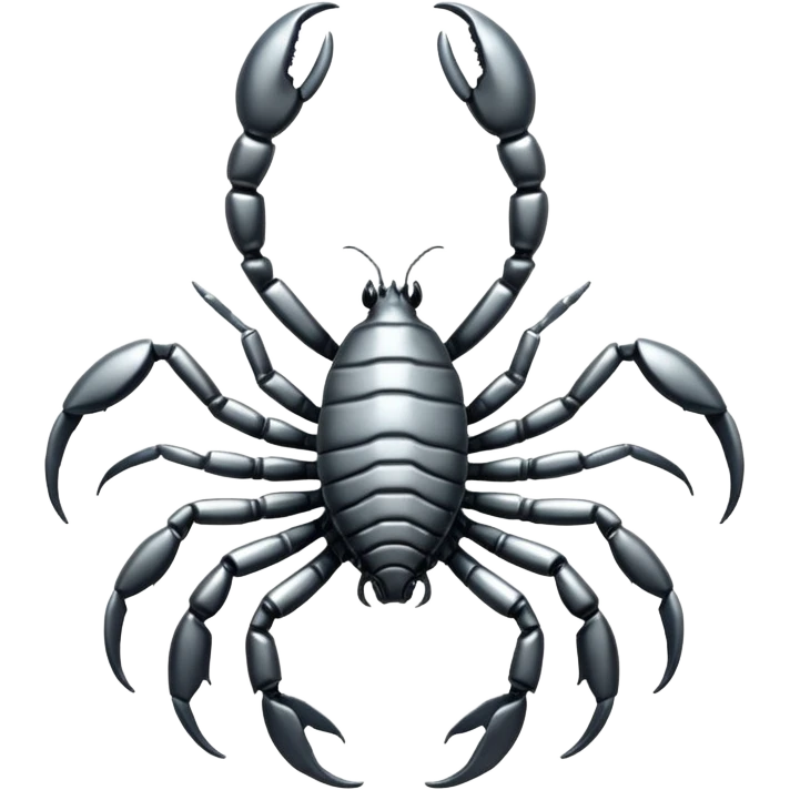please make Scorpion of silver emoji