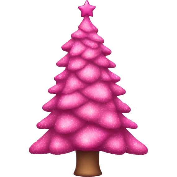 pink christmas tree emoji