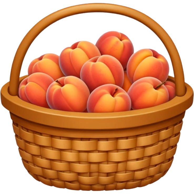 Basket of peaches emoji