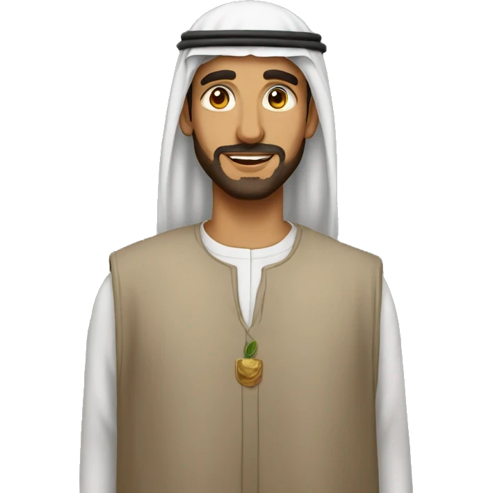 Arab man with keffeyah  emoji