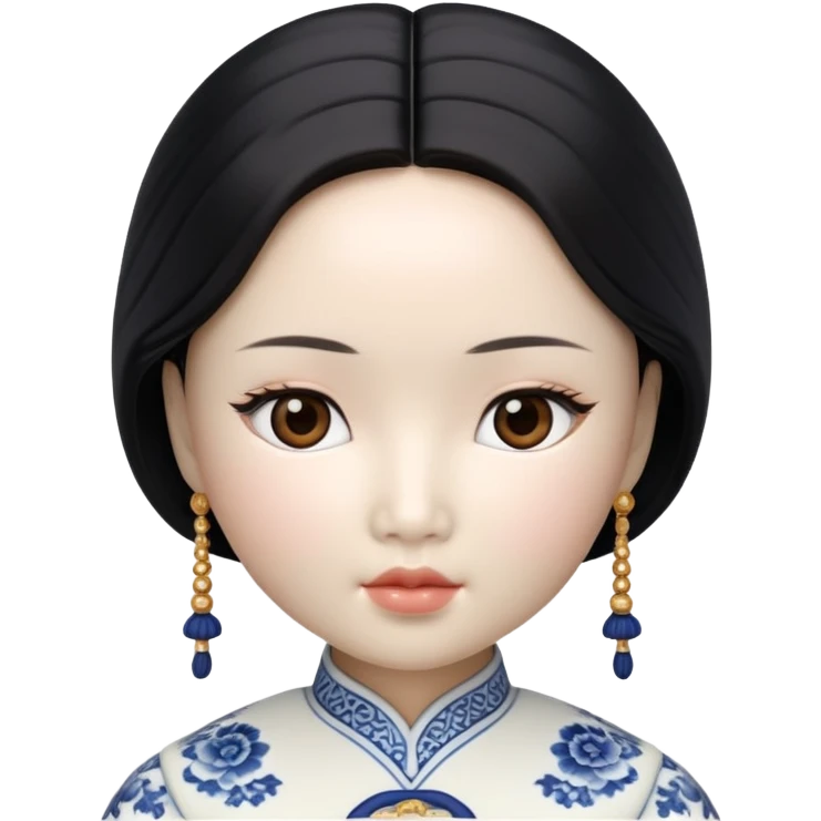Asian woman doll emoji