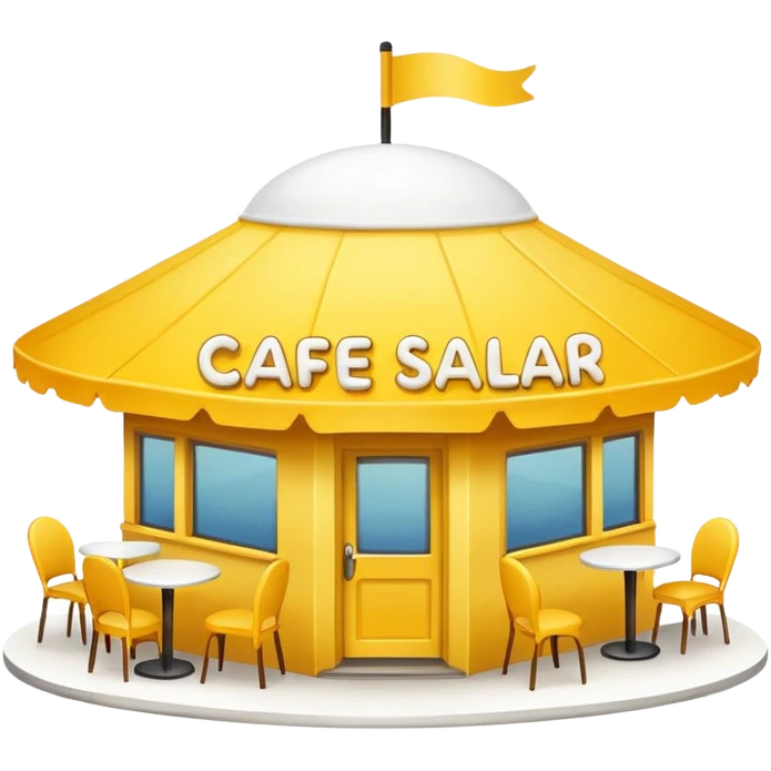 کافه دارم به اسم کافه سالار با رنگ زرد یه ایموجی براش بساز  emoji