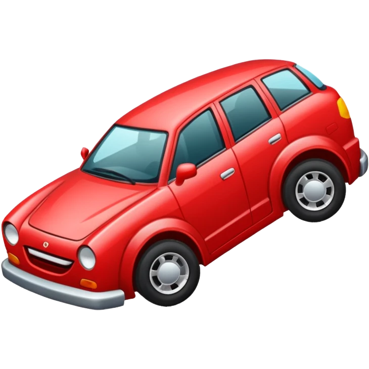 A car upside down  emoji