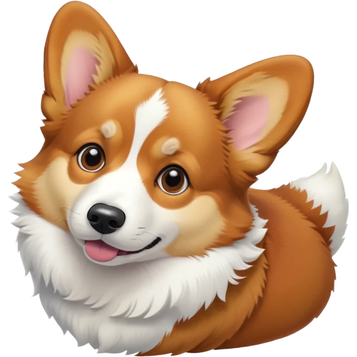 Tricolor corgi  emoji