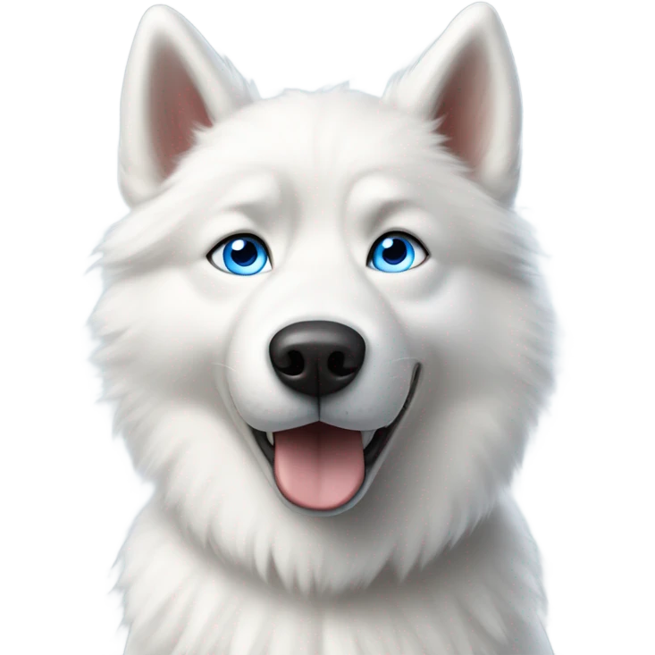 White husky  emoji