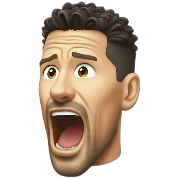 Simeone spitting emoji