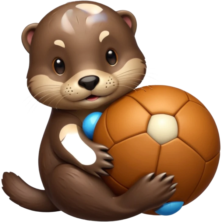 otter with ball emoji