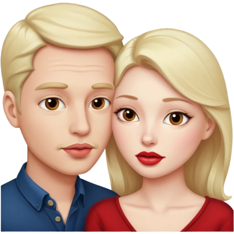 French kiss fair men and women emoji