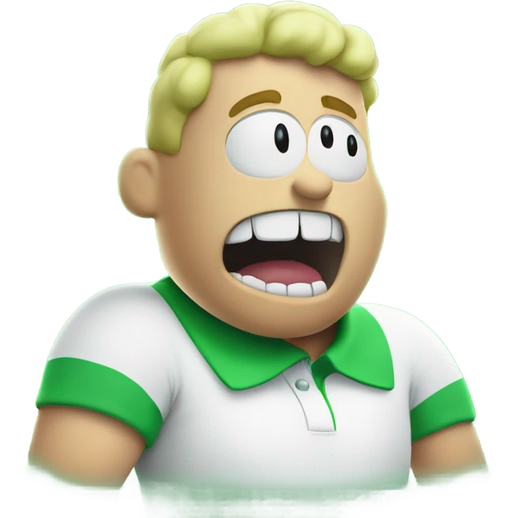 bad breath Captain underpants green smoke coming out of mouth polo shirt emoji