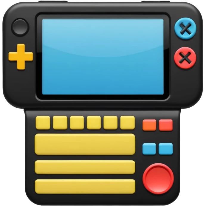 handheld console 1980s emoji