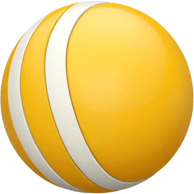 yellow and white striped ball emoji