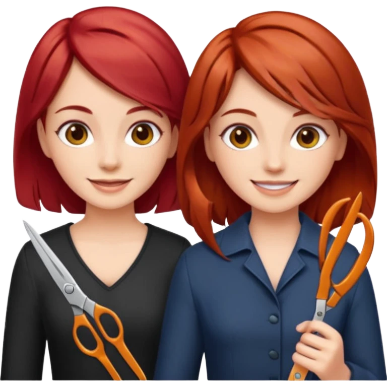 two girls sisscoring  emoji