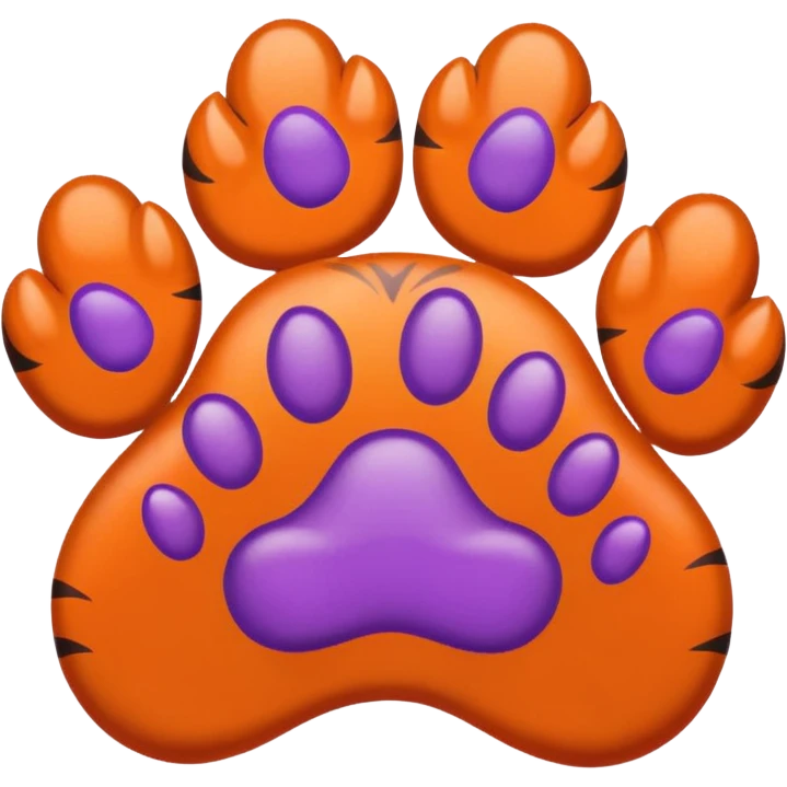 Create an emoji that says they call me Papa and use two Clemson Tiger paws  emoji
