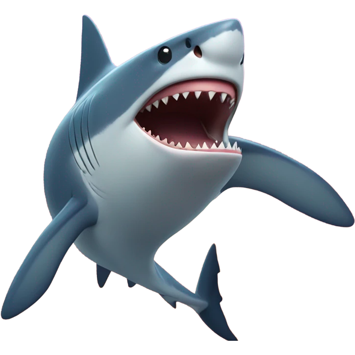 Shark eating emoji