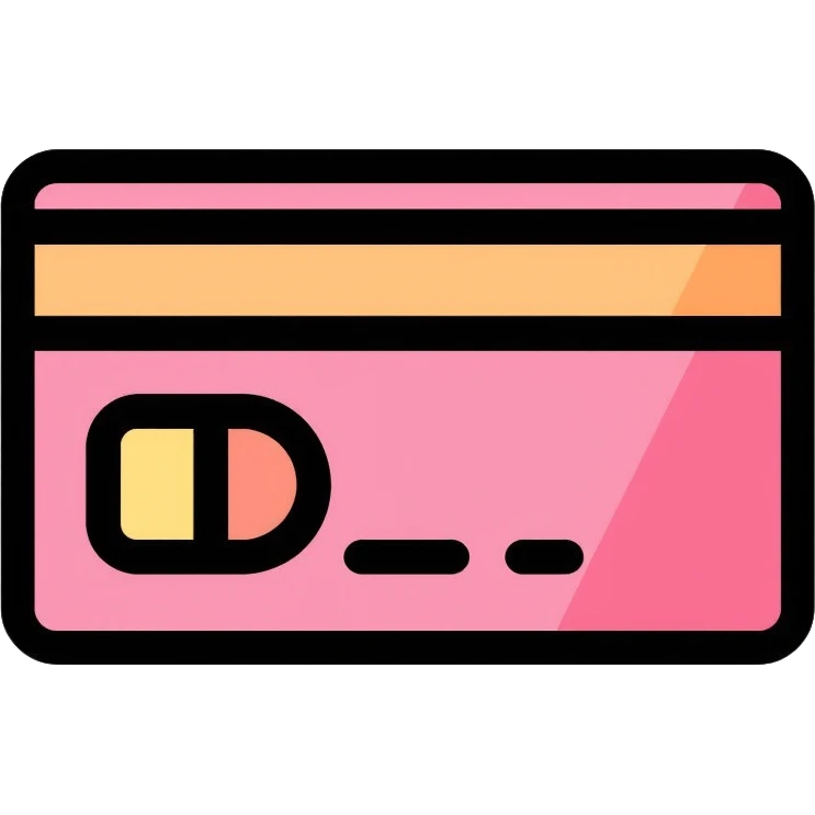 credit card with chip emoji