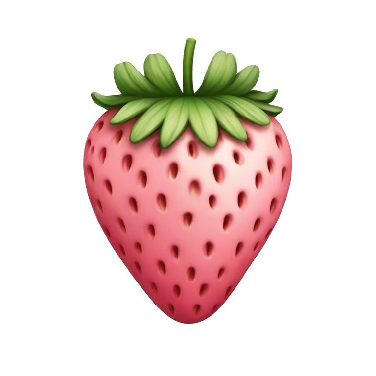 Light Pink strawberry emoji