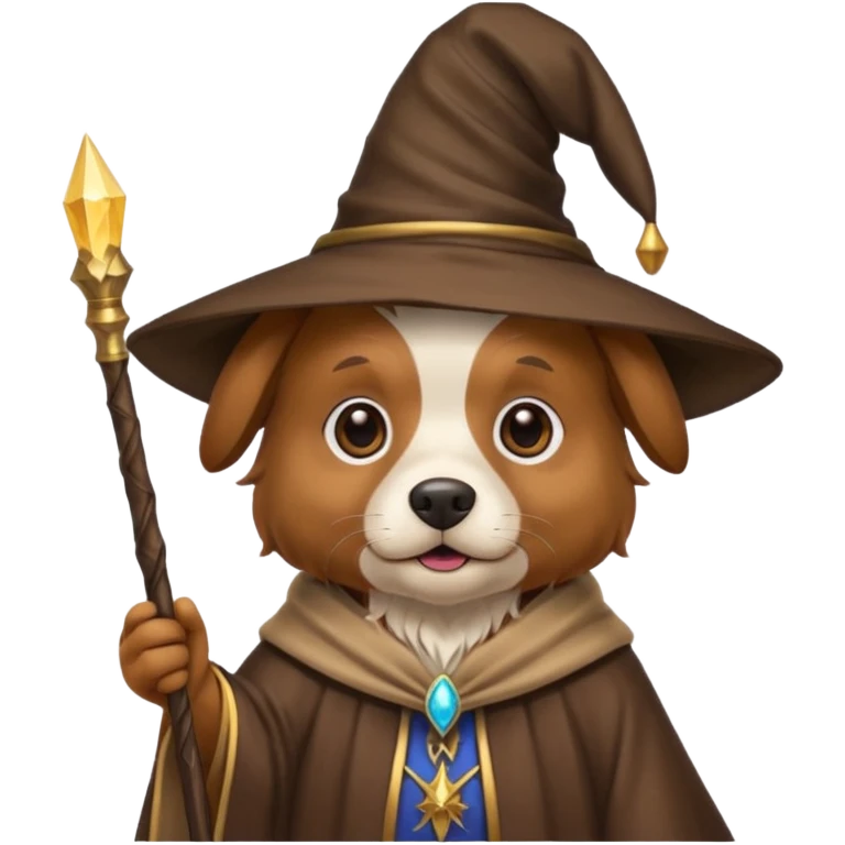 Dog wizard emoji