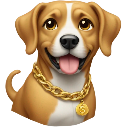 Dog being rich emoji