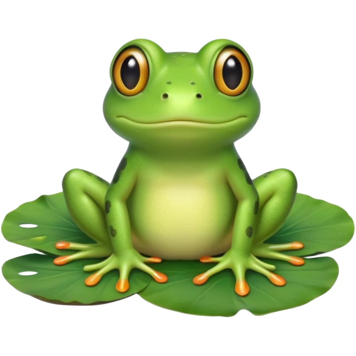 a green frog emoji