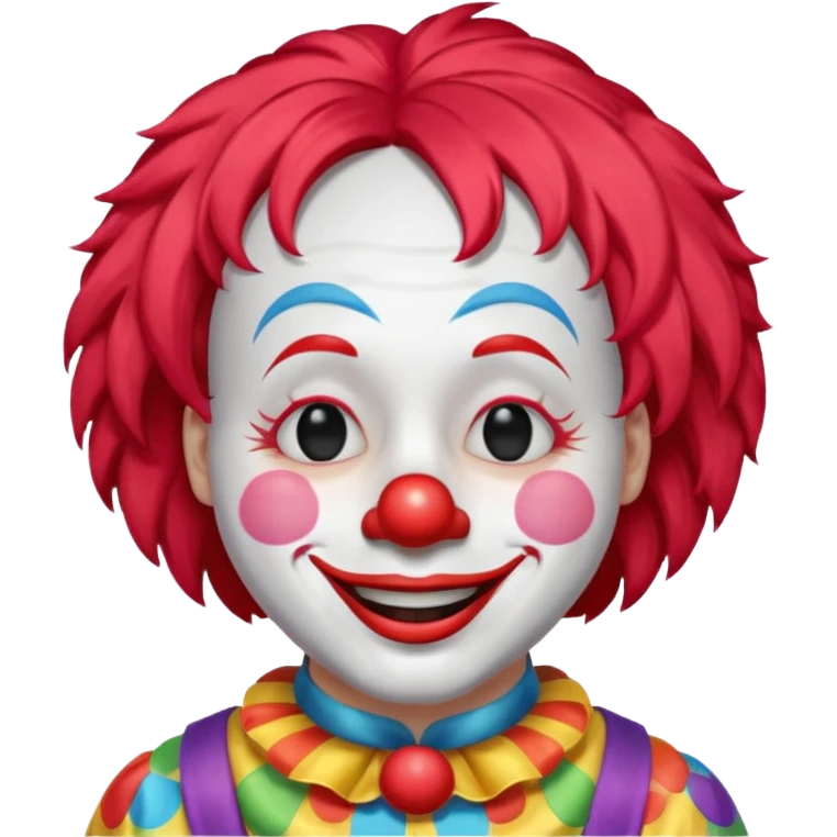 Clown  closed eyes  emoji