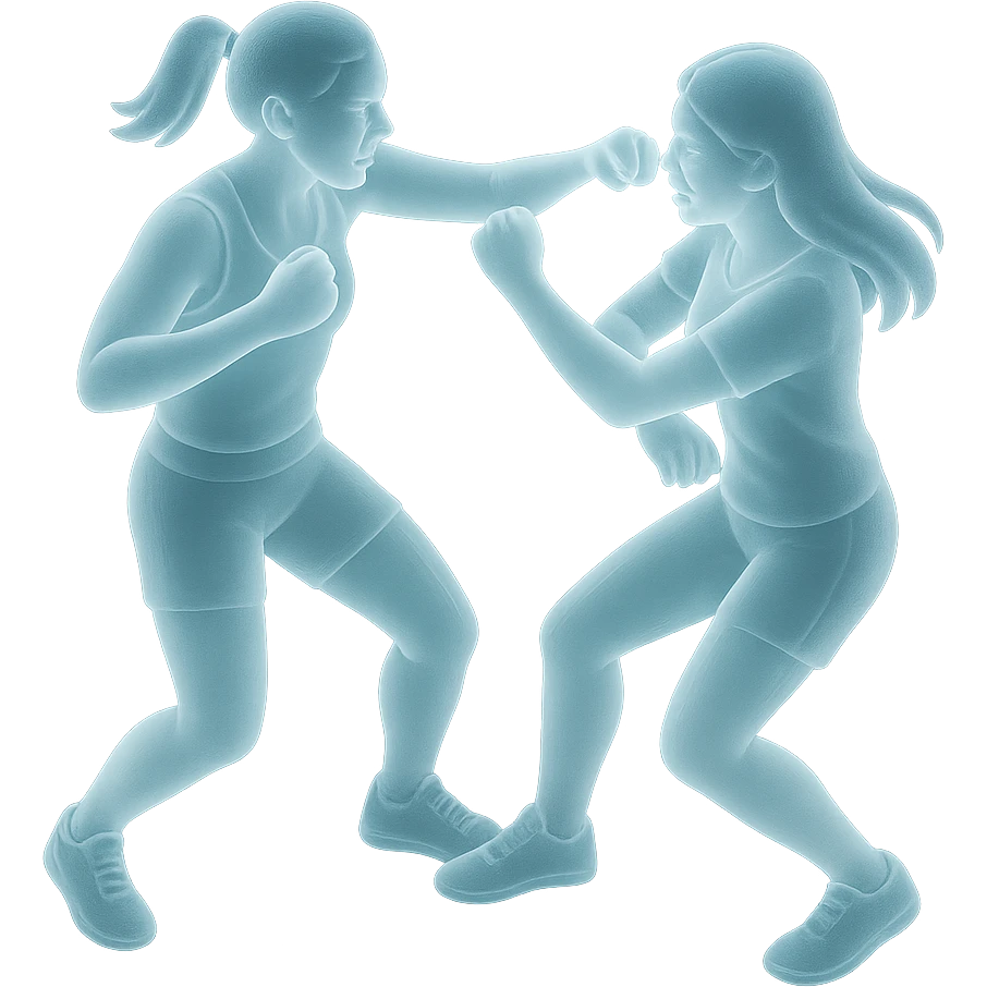 Two girls fighting emoji