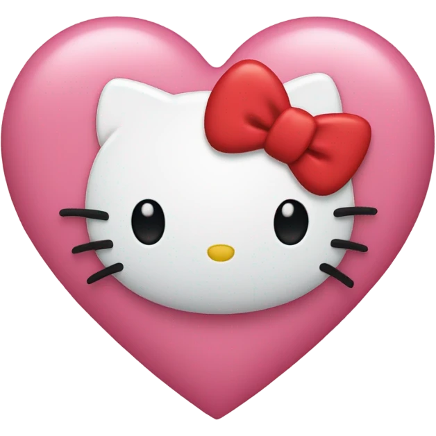 Hello kitty heart  emoji