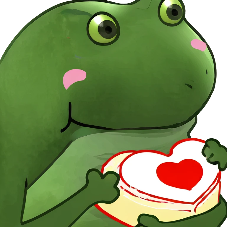 Heart-shaped coquette Mother's Day cake emoji