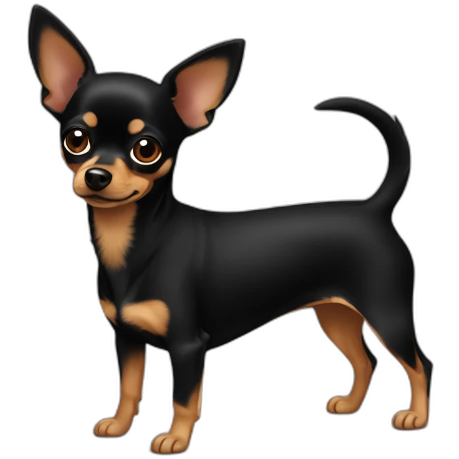 Chienne noire chihuahua yorkshire pinscher emoji