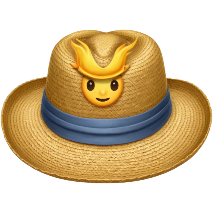 The straw hat aesthetic  emoji