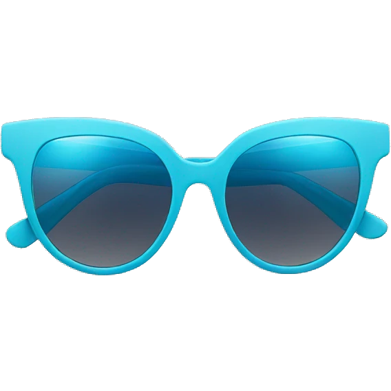 Light blue women’s style Sunglasses emoji