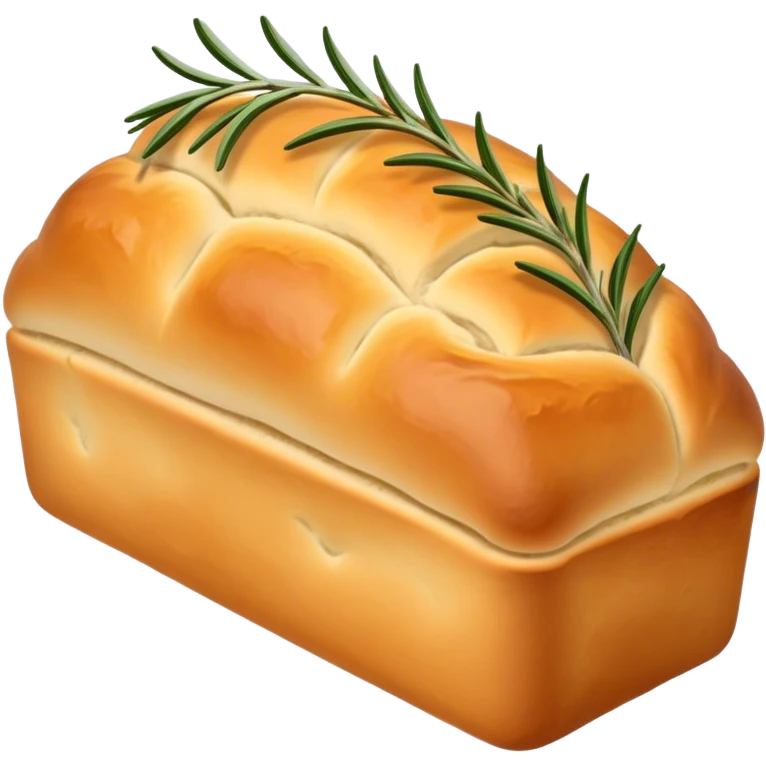 Rosemary focaccia loaf emoji