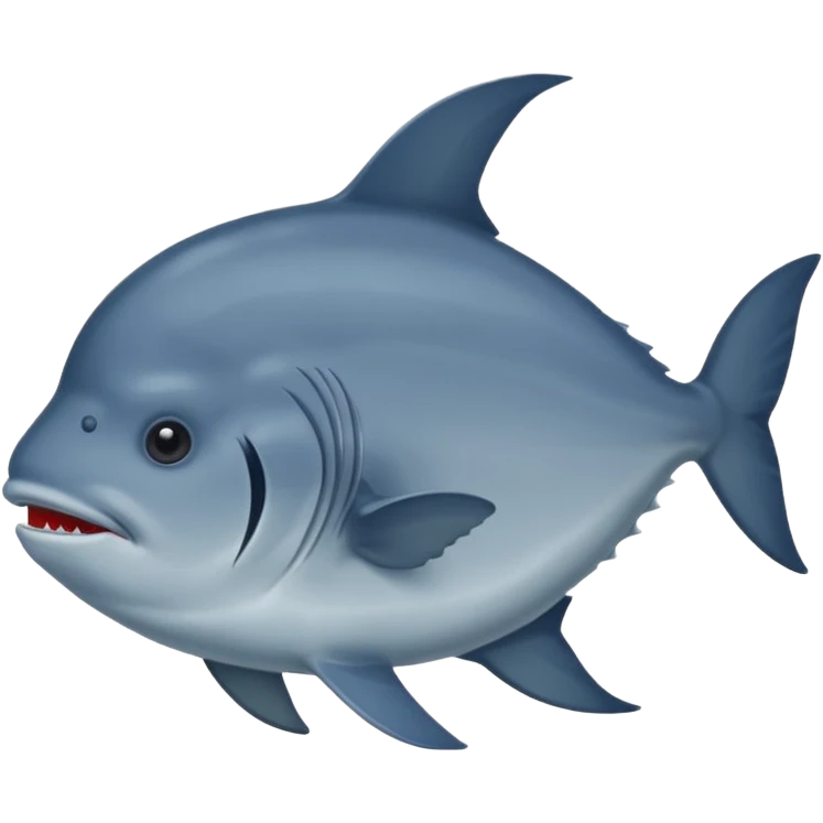 Mola Mola Sunfish no tail emoji