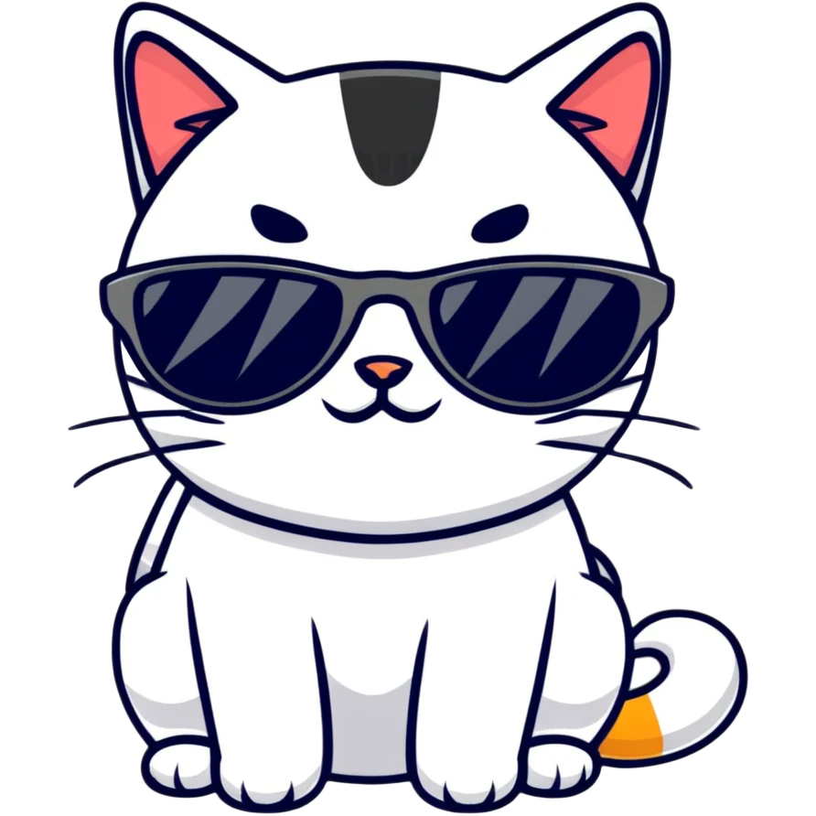 cat wearing sunglasses emoji