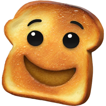 french toast on a white plate emoji