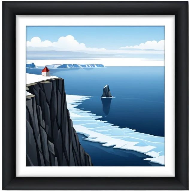North Cape cliff in Norway with dramatic view of Arctic Ocean emoji