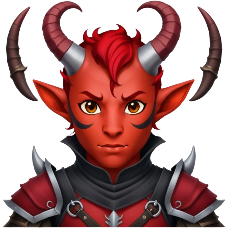 dnd male character tiefling and cloth emoji