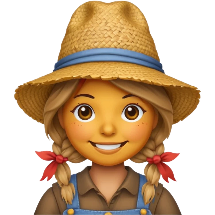 cute girl scarecrow emoji emoji