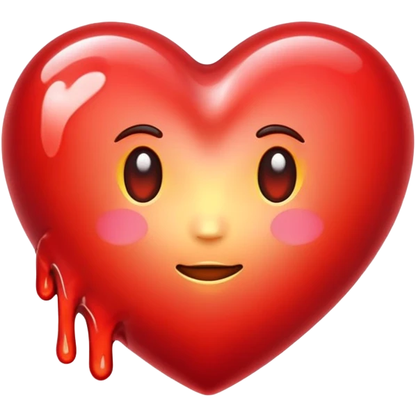 melted heart emoji