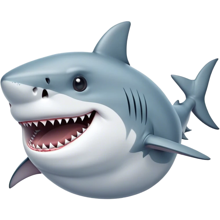 Very fat shark emoji